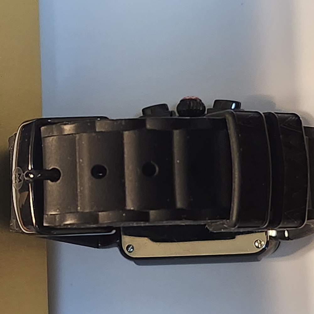 Michele Park 33mm Black Jelly Bean Cronograph Watch - Picture 11 of 14